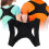 Black posture corrector shoulder brace for chest hump and 3