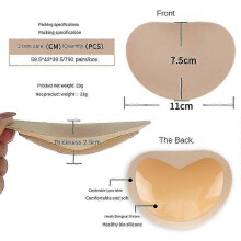 (3pairs, yellow) Chest Pad Bikini Set Push Up Padded Bikinis Swimsuit Women Swimwear Women Silicone Thicker Breathable Sponge Bra Pad