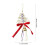 Knitted Christmas Tree Ornament White 30x11cm 3