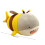 Striped Plush Pig Stuffed Animal 28cm 2