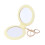 Mini Pocket Makeup Mirror Double-Sided PU Leather Compact 4