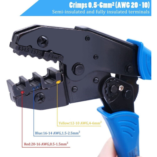HS-30J isolierte Drahtcrimpzange 0,5–6 mm 2