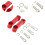 Motorcycle Mirror Mount Extender Bracket Red 6