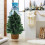 Sky Blue Christmas Tree Topper Hat Gingerbread Man 8.66 Inch 4