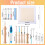 Punch Needle Kit with Adjustable Tool Wooden Handle 35 pcs 5