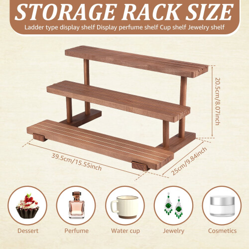 Wood Cupcake Stand Solid Wood 2 or 3 Tiers 1