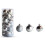 Christmas Ball Decoration Silver 30mm 24 Pcs 2