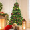 Brown Wool Foam Christmas Ornaments Set 6pcs 6cm 6