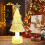 Mercury Glass Christmas Tree Illuminated Silver Decor 1 Pack 4