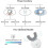 (Pink) Automatic U-shape Sonic Electric Toothbrush Teeth Whitening Kit With Replacement Brush Head 1