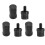 Joint Protectors for Pool Cue Black 3 Sets 8