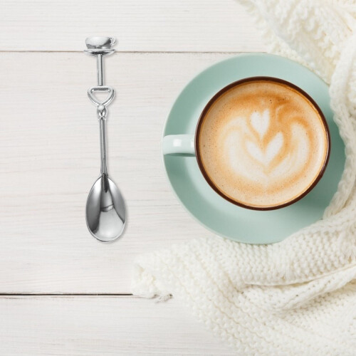 Pink Coffee Spoons Set Valentine's Wedding 8 pcs 2