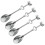 Pink Coffee Spoons Set Valentine's Wedding 8 pcs 7