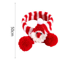(red santa) Pet Christmas Scarf, Dog Christmas Outfit, Kitten Pet Knitted Scarf, Winter Neck