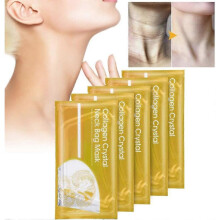 (5pcs, White) 5/10pcs Collagen Neck Mask, Anti-Wrinkle Neck Skin Firming Mask, Tighten Neck Wrinkles, Nourish Skin Tone, Anti-Wrinkle Neck Lifting