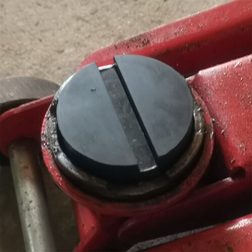 Rubber Trolley Jack Pad Black Classic Adapter 2