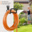 Wall-Mount Garden Hose Holder Metal 2 Pack Black 4