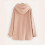 Women's Pink Plus Size Hoodie Fluffy Fleece Pullover 4