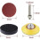 50Mm Sanding Disc with Hook And Loop Backing, Water Proof Sandpaper for Uniform Sanding, 300 Pieces Set 4