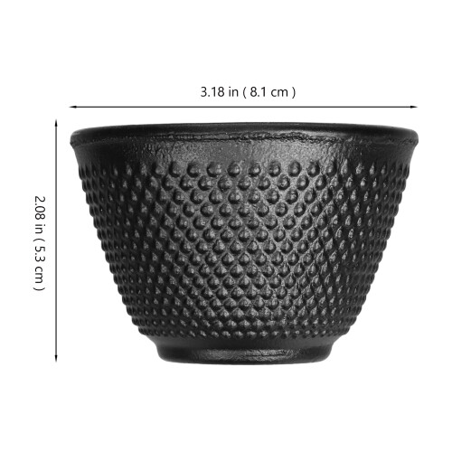 Cast Iron Tea Mug Retro Style 2 pcs 120ml 1