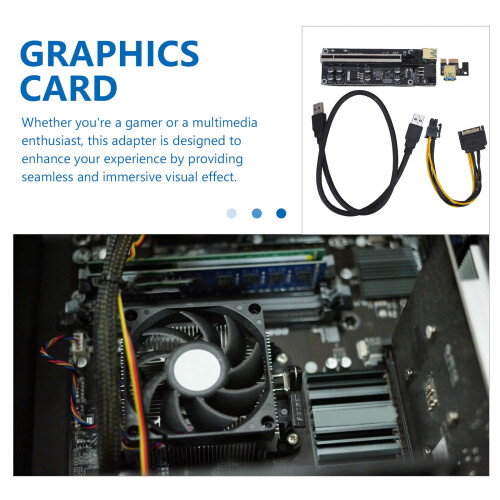 PCIe GPU Card Set Black Aluminum Copper Cooling 1