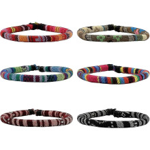 Mix 6 Wrap Braided Bracelets Men Women, Heilwiy Friendship Bracelet Hemp Cords Adjustable Gift