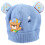 Winter Beanie Hat for Boys Warm Hand-Knitted Wool Cap Blue 2