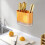 Wall-Mounted Tableware Basket Hollow Utensil Holder 5