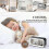 Digital Alarm Clock, Adjustable Brightness Mirror Led Clock (black)_m24 2