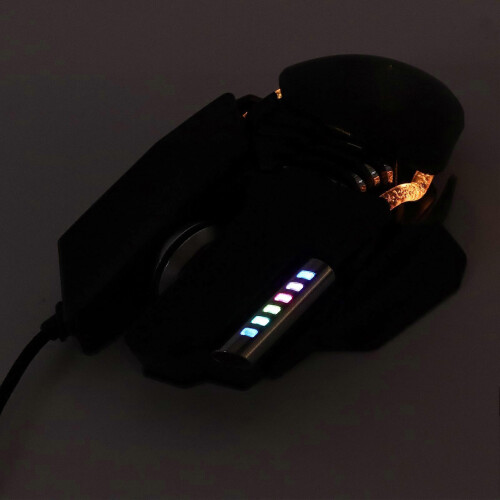 Mechanical Mouse 12800 DPI Ergonomics Retractable Adjustment RGB USB Black 6D Button Gaming Wired Mouse 2