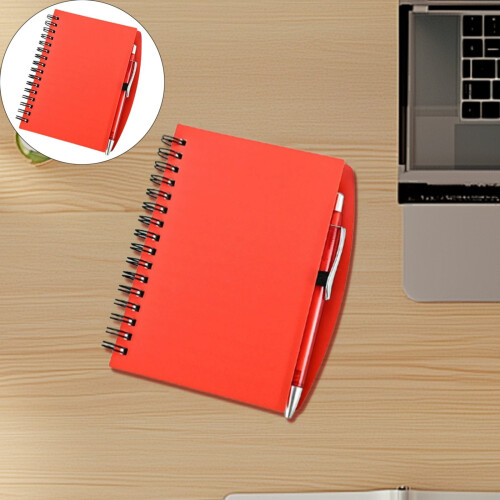 GUIGUI Lined Spiral Notebook 5x5.8 Inch 80 Pages Red 2