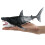Figurine de mégalodon Cool, Statue exquise,-mégalodon noir 1