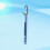 Fishing Thermometer Submersible Tool Blue 7.87 x 0.47 x 5