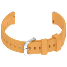 Watch Band Replacement 14mm Silicone Flexible Band Quick-Yellow