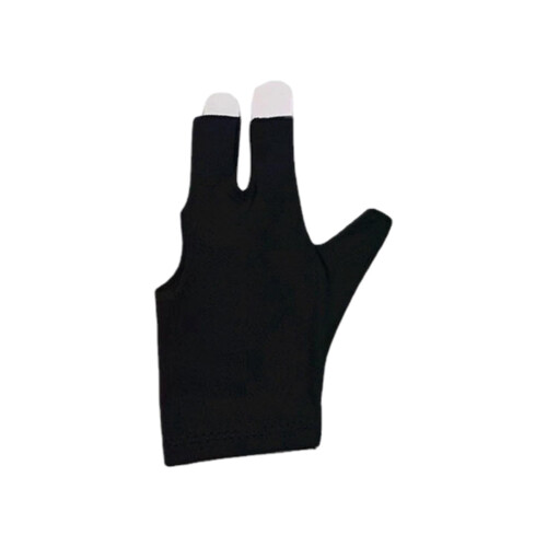 Snooker Cue Glove Black 3-Finger Design 2