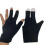Snooker Cue Glove Black 3-Finger Design 8