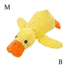 (medium size) Pet Dog Chew Toys Calming Duck Indestructible Dog Engaging Squeaky Sound Toys