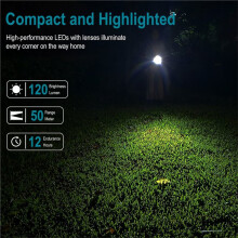 BORUiT RJ11 Small LED Keychain Flashlight 120 Lumens Flashlight Portable Torch IP67 Waterproof Pocket Lantern