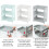 3-Tier Hollow Plastic Shelf Foldable Desktop Organizer 8