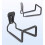 Wall-Mount Garden Hose Holder Metal 2 Pack Black 8