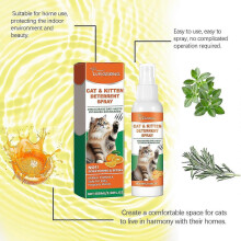 (1pc) Cat Deterrent Spray Natural Scratching Cats Anti Scratch Spray No Stimulation Orange Fragrance Sofa Furniture Protectors