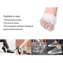 (Beige) Five-hole Metatarsal Pads, Breathable Toe Separators For Foot Pain - PR