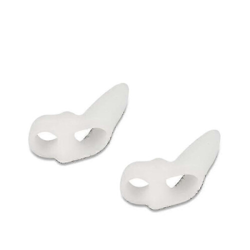 Kids Hallux Valgus Protector 2-Pack, Toe Corrector for Overlapping Toes - White 2