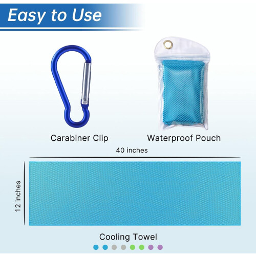 Microfiber Ice Towel 40x12 inch 4-Pack 2