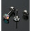 Hypoallergenic Titanium Flat Back Stud Earrings Set 4 Pairs 3