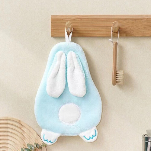 Bunny Hand Towels with Hanging Loops Microfiber 12 Pack 1