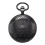 Mechanical Pocket Watch Antique Skeleton Black Double 5