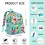 Ergonomic Boys Backpack Waterproof Adjustable Sports Design 6