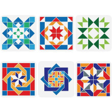 Sunshine Barn Kaleidoscope Quilt Stencil Set 6 pcs