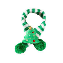 (Plush christmas tree) Pet Christmas Scarf, Dog Christmas Outfit, Kitten Pet Knitted Scarf, Winter Neck
